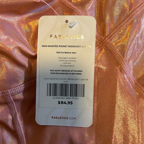 Fabletics High Waisted Pocket Iridescent Luxe 7/8 - Picture 3 of 3